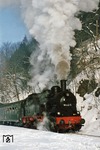 94 1292 mit einem Sonderzug im Bahnhof Stützerbach. (18.02.1978) <i>Foto: Wolfgang Bügel</i>