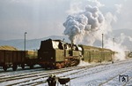 In Ilmenau verabschiedet sich 65 1073 mit dem Sonderzug, den sie von 94 1292 übernommen hatte. (18.02.1978) <i>Foto: Wolfgang Bügel</i>
