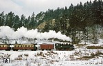 99 5906 mit P 14452 zwischen Alexisbad und Harzgerode. (19.02.1978) <i>Foto: Wolfgang Bügel</i>