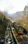 Und noch ein Blick auf die schiebende 01 0505 am D 902. Vorne müht sich 44 0413 vor der defekten 132 433 ab (vgl. Bild-Nr. 17456). (24.02.1978) <i>Foto: Wolfgang Bügel</i>