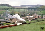 Blick auf Markersbach mit seinem bekannten Viadukt. (15.05.1978) <i>Foto: Joachim Bügel</i>
