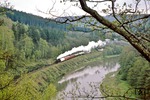Nach Rückkunft der Fahrgäste aus Jöhstadt ging es weiter mit 86 1001 durch das Zschopautal nach Chemnitz (damals Karl-Marx-Stadt). (15.05.1978) <i>Foto: Joachim Bügel</i>
