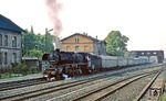 Südlich von Berlin fährt 03 2128 mit P 3517 nach Wittenberg aus dem Bahnhof Ludwigsfelde. (18.05.1978) <i>Foto: Joachim Bügel</i>