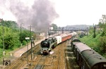Ausfahrt des Sonderzuges mit 02 0201 im Bahnhof Belzig. (20.05.1978) <i>Foto: Joachim Bügel</i>