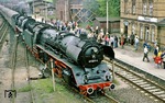 Neben 02 0201 war ein weiterer DMV-Sonderzug mit 41 1231 und 03 2105 unterwegs, der in Belzig einen Zwischenhalt eingelegt hat. (20.05.1978) <i>Foto: Joachim Bügel</i>