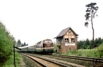 Eigentlich wurde eine 41er als Zuglok des D 447 aus Köln an der Kreuzungsstelle Bülstringen nördlich von Haldensleben erwartet, es kam aber "nur" DR 118 022 um die Ecke. (21.05.1978) <i>Foto: Joachim Bügel</i>