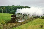 Mit E 315 aus Szczecin (Stettin) dampft 01 1511 vom Bw Berlin-Ostbf bei Greiffenberg vorbei. (13.09.1978) <i>Foto: Joachim Bügel</i>