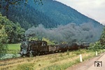 Das Loquitztal zwischen Hockeroda und Unterloquitz räuchert 95 0040 mit Ng 66483 ein. (17.09.1978) <i>Foto: Joachim Bügel</i>