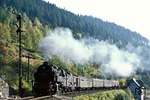 95 0016 hat mit P 18004 das Einfahrsignal von Lauscha erreicht. (07.10.1978) <i>Foto: Wolfgang Bügel</i>