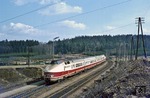 Einfahrt des Ex 70 "Vindobona" aus Wien, bestehend aus 175 003/004, in Gmünd/NO. (18.03.1978) <i>Foto: Joachim Bügel</i>