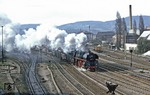 01 1518 verlässt mit Dg 55460 den Bahnhof Saalfeld. (18.04.1980) <i>Foto: Joachim Bügel</i>