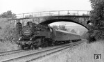 86 1123 (Borsig, Baujahr 1933) mit D (!) 2142 aus Aue bei Wilkau-Haßlau. (24.07.1970) <i>Foto: Johannes Glöckner</i>