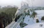 Bei Stadtroda ist 01 0519 mit P 6017 aus Jena unterwegs. (05.01.1979) <i>Foto: Wolfgang Bügel</i>