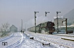 01 0531 fährt mit P 3004 in den Bahnhof Orlamünde ein. (06.01.1979) <i>Foto: Wolfgang Bügel</i>
