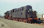 Auch ein schöner Rücken kann entzücken: Blick auf den Öltender der 50 0039, die am 01.01.1967 aus dem Umbau der 50 3622 entstand, hinter der ursprünglich die 1941 bei Schichau gebaute 50 1020 steckte. (21.05.1981) <i>Foto: Andreas Höfig</i>