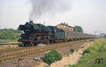 Mit P 8432 nach Magdeburg verlässt 41 1273 den Bahnhof Groß Ammensleben zwischen Haldensleben und Magdeburg.  (01.06.1979) <i>Foto: Joachim Bügel</i>