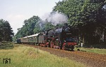 Der Sonderzug, der zwischen Brandenburg und Belzig mit 01 2137 pendelte, aufgenommen bei Golzow. (09.06.1979) <i>Foto: Joachim Bügel</i>