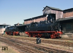 Im sächsischen Eisenbahnmuseum Chemnitz-Hilbersdorf zeigen sich 75 515 (Hartmann, Baujahr 1911), eine Dauerleihgabe des Verkehrsmuseums Dresden und 75 501 (Hartmann, Baujahr 1915) vom Eisenbahnmuseum Schwarzenberg. (20.08.2009) <i>Foto: Andreas Höfig</i>