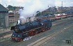 Nach gut fünfeinhalb Stunden Fahrzeit hat 03 0075 mit dem D 1919 aus Stralsund den Zielbahnhof Cottbus erreicht und rückt ins dortige Bw ein. (16.09.1979) <i>Foto: Wolfgang Bügel</i>