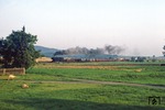 52 8123 durchbricht mit Dg 50272 aus Kamenz die morgendliche Stille am Block Gelenau. (04.09.1980) <i>Foto: Wolfgang Bügel</i>