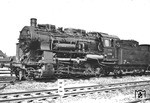 56 2003 (ex "Ksl 5363", Baujahr 1919) in Angermünde. Ausgemustert wurde sie am 05.09.1968 beim Bw Sangerhausen. (02.09.1952) <i>Foto: Slg. Erich Preuß</i>