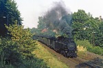 99 1741 mit P 14487 nach Oybin in Bertsdorf. (05.09.1980) <i>Foto: Wolfgang Bügel</i>