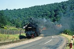99 6001 im Selketal zwischen Mägdesprung und Drahtzug. (08.09.1980) <i>Foto: Wolfgang Bügel</i>