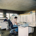 Blick in die Lokleitung eines Dresdener Bw. (1980) <i>Foto: Historische Sammlung der Deutschen Bahn AG</i>