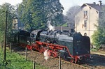 Die Zwickauer Traditionslok 50 849 wurde am 1. Januar 1980 in den Traditionspark der DR übernommen und präsentiert sich hier bestens gepflegt im Bahnhof Ziegenhain. (04.10.1980) <i>Foto: Joachim Bügel</i>