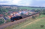 01 1518 mit P 8015 nach Saalfeld am Ortsende von Pößneck. (09.10.1980) <i>Foto: Joachim Bügel</i>