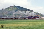 In Uhlstädt entschwindet 01 1531 mit P 4004 Richtung Zeutsch. (17.04.1981) <i>Foto: Wolfgang Bügel</i>