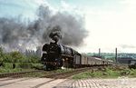 01 0521 passiert mit P 4004 den Bahnübergang an der Kulmstraße hinter dem Bahnhof Saalfeld. (06.1979) <i>Foto: Robin Fell</i>