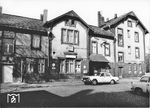 Das Empfangsgebäude von Freital-Deuben an der Bahnstrecke Dresden - Chemnitz. (1971) <i>Foto: Erich Preuß</i>