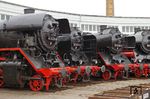 Bei einer Lokausstellung im ehemaligen Bw Glauchau wurden u.a. 44 225, 50 849 und 50 3616 präsentiert. (20.09.2015) <i>Foto: Andreas Höfig</i>