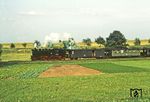 99 1787 (LKM Babelsberg, Baujahr 1955) mit P 14420 bei Berbisdorf. (17.06.1981) <i>Foto: Wolfgang Bügel</i>