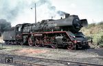 22 033 war aus Halberstadt nach Berlin-Lichtenberg gekommen. Sie entstand aus einer Rekonstruktion der 39 034 (Borsig, Baujahr 1923) im Jahr 1959 im RAW Meiningen. Nach ihrer Ausmusterung am 19.11.1970 wurde ihr Kessel noch an 03 2123 weitergereicht. (1969) <i>Foto: Robin Fell</i>