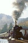 Fotohalt mit 41 1225 bei Sitzendorf-Unterweißbach. (26.02.1982) <i>Foto: Wolfgang Bügel</i>
