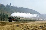 Bei Orlamünde wurde der Planzug mit 41 1225 vor P 3003 nach Saalfeld erwartet. (28.02.1982) <i>Foto: Wolfgang Bügel</i>