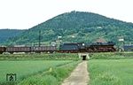 Bei Uhlstädt ist 41 1125 mit Ng 66474 unterwegs. (12.06.1982) <i>Foto: Wolfgang Bügel</i>