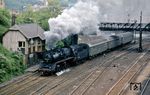 50 3529 wurde 1958 aus 50 1091 (BMAG, Baujahr 1941) rekonstruiert. Hier verlässt die in Nossen beheimatete Lok den Bahnhof Döbeln. (13.05.1983) <i>Foto: Peter Schiffer</i>