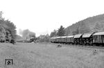 Am letzten Einsatztag der 01.5 kam es bei Ronshausen noch zu dieser West-Ost-Begegnung zwischen einer 216 und der bergfahrenden 01 0529 vor D 217. (02.06.1973) <i>Foto: Johannes Glöckner</i>