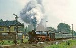Ausfahrt der 41 1159 mit P 3226 aus Sandersleben. (17.06.1982) <i>Foto: Wolfgang Bügel</i>