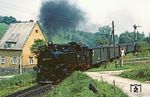 99 1771 verlässt mit P 14311 nach Oberwiesenthal den Bahnhof Cranzahl. (18.06.1982) <i>Foto: Wolfgang Bügel</i>