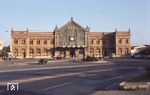Empfangsgebäude des Bahnhofs Alicante an der Costa Blanca. (14.07.1973) <i>Foto: Johannes Glöckner</i>