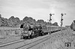 03 096 (Bw Berlin-Ostbf) vor D 118 am Stahnsdorfer Damm in Berlin-Wannsee.  (25.07.1968) <i>Foto: Burkhard Wollny</i>