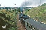 Nachschuss auf die in Hettstedt ausfahrende 41 1303. (11.08.1982) <i>Foto: Joachim Bügel</i>