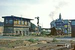41 1303 hat mit P 3226 den Bahnhof Güsten erreicht. Hier gab es einen längeren Aufenthalt, der oft zum Wasserfassen genutzt wurde. (11.08.1982) <i>Foto: Joachim Bügel</i>