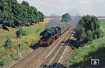 50 3565 mit einem Personenzug kurz vor Halberstadt. (19.08.1978) <i>Foto: Robin Fell</i>