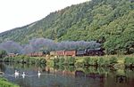 41 1180 vom Bw Saalfeld mit Ng 66474 an der Saale bei Uhlstädt. (25.09.1982) <i>Foto: Wolfgang Bügel</i>