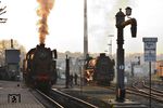 Zur Einstimmung auf die Museumstage im Eisenbahnmuseum Bochum-Dahlhausen am 16. und 17. April 2016 ein Bild aus dem letzten Jahr, wo 65 018 und 01 1075 aus den Niederlanden zu Gast waren. (19.04.2015) <i>Foto: Marcus Henschel</i>